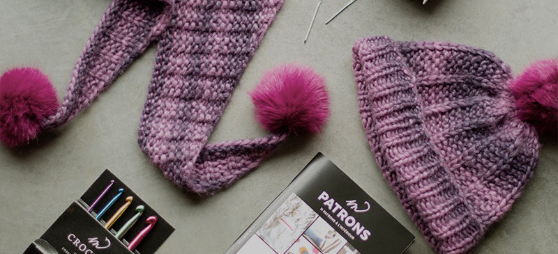 Exclu - Tuto DIY - Cadeaux à tricoter - Le bonnet à pompon contrasté