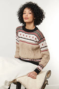 M6243 - Patron Pull en jacquard et tricot à câble Ilona