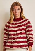 Pull jacquard empiècement Isabella - M6583