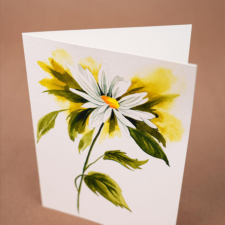 Tracé Marguerite à l'aquarelle