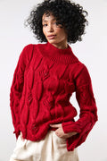 M6241 - Sienna Openwork cable sweater