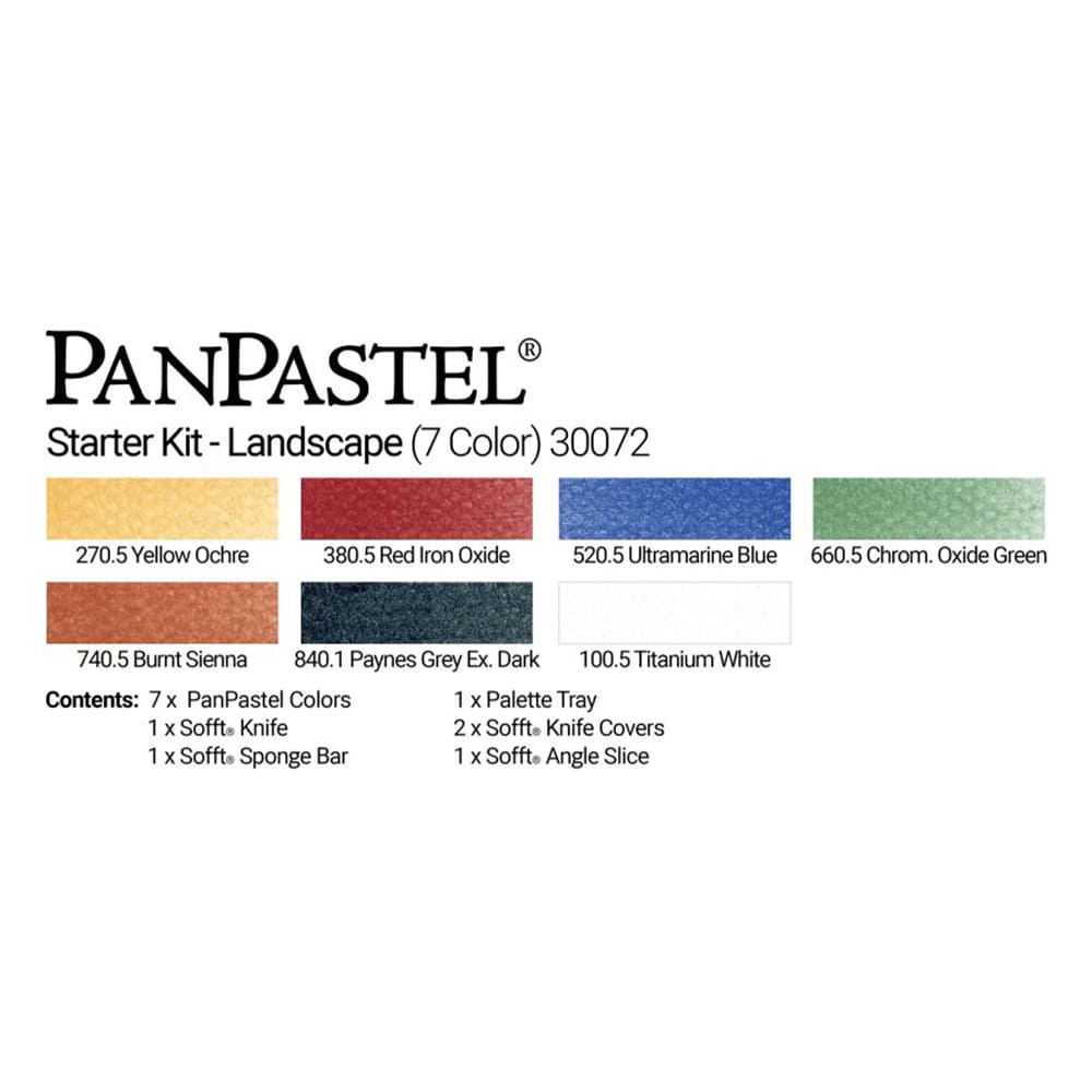 PanPastel Ensemble de 7 couleurs de démarrage - Paysage - 8030072