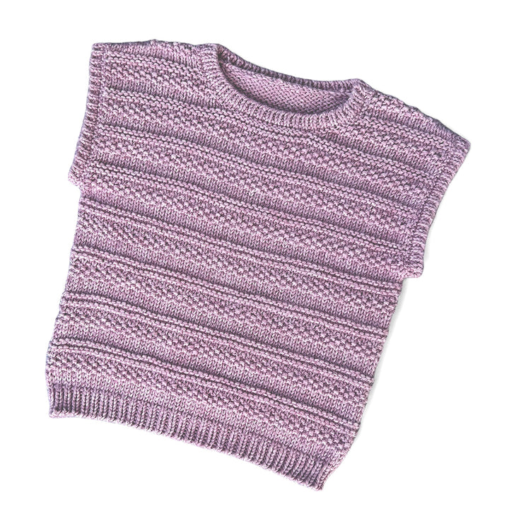 "Alice" sleeveless sweater for girls