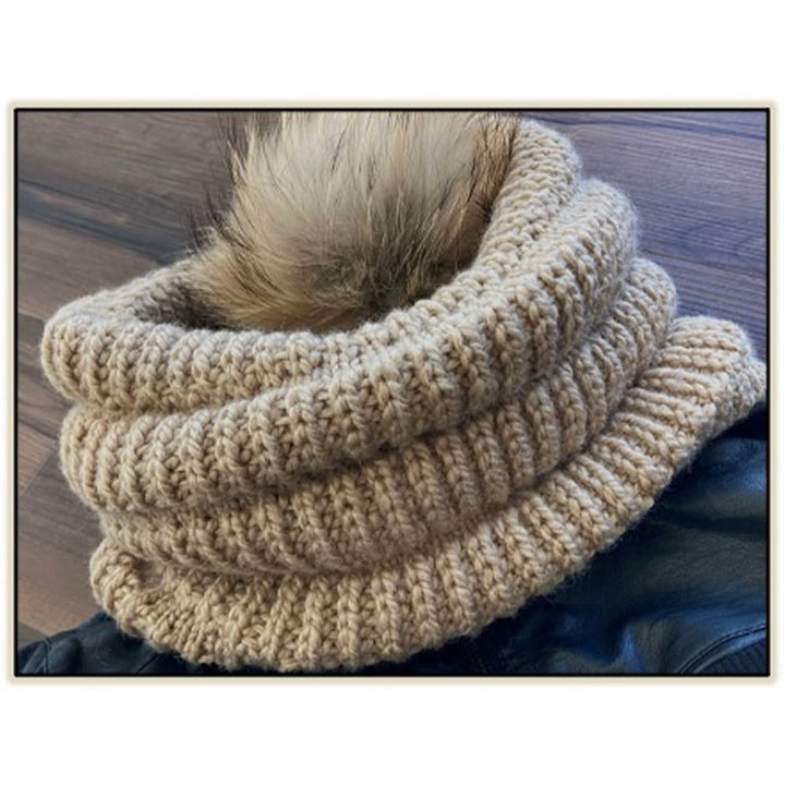 Marika snood in English ribbing