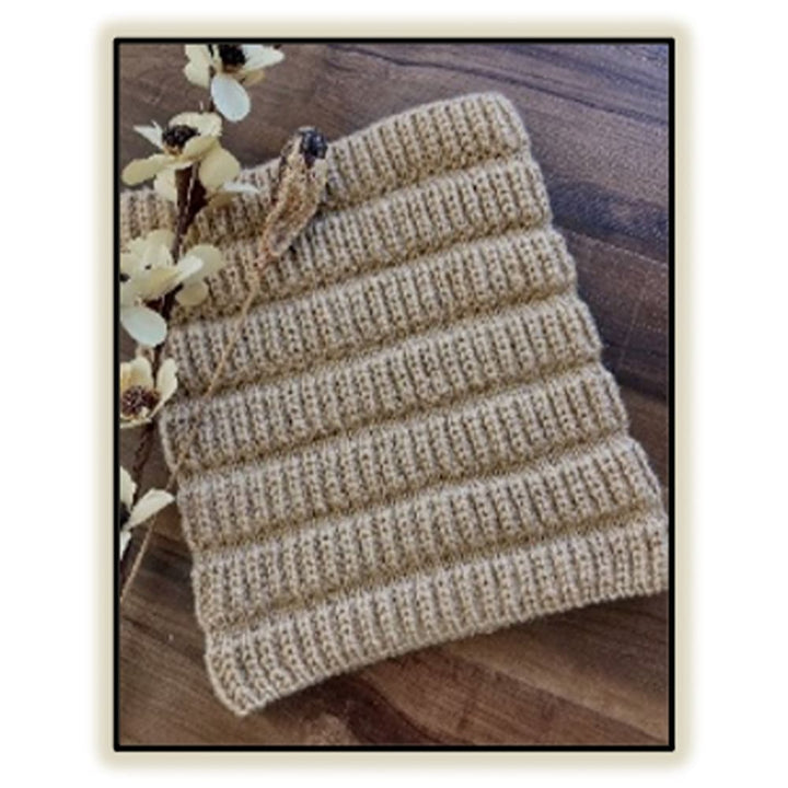Marika snood in English ribbing