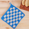 Checkered crochet dishcloth pattern (English only)