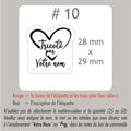 #10 Étiquettes personnalisées régulières