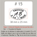 #15 Étiquettes personnalisées régulières