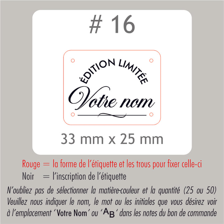 #16 Regular custom labels