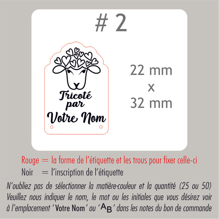 #2 Étiquettes personnalisées régulières