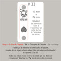 #33 Étiquettes personnalisées pliables avec vis chicago
