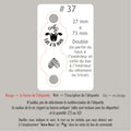 #37 Étiquettes personnalisées pliables avec vis chicago