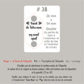 #38 Étiquettes personnalisées pliables avec vis chicago