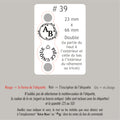 #39 Étiquettes personnalisées pliables avec vis chicago