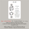 #41 Étiquettes personnalisées pliables avec vis chicago