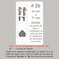 #26 Étiquettes personnalisées pliables