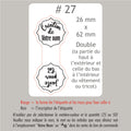 #27 Custom foldable labels