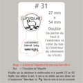 #31 Étiquettes personnalisées pliables