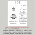 #32 Étiquettes personnalisées pliables