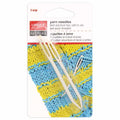 Curved wool needles with rounded tips