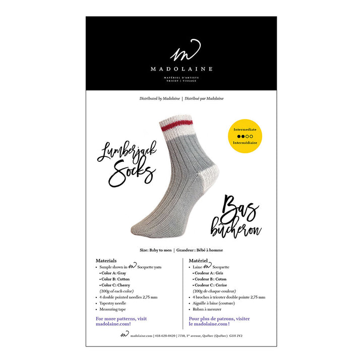 Patron tricot M - Bas bucheron