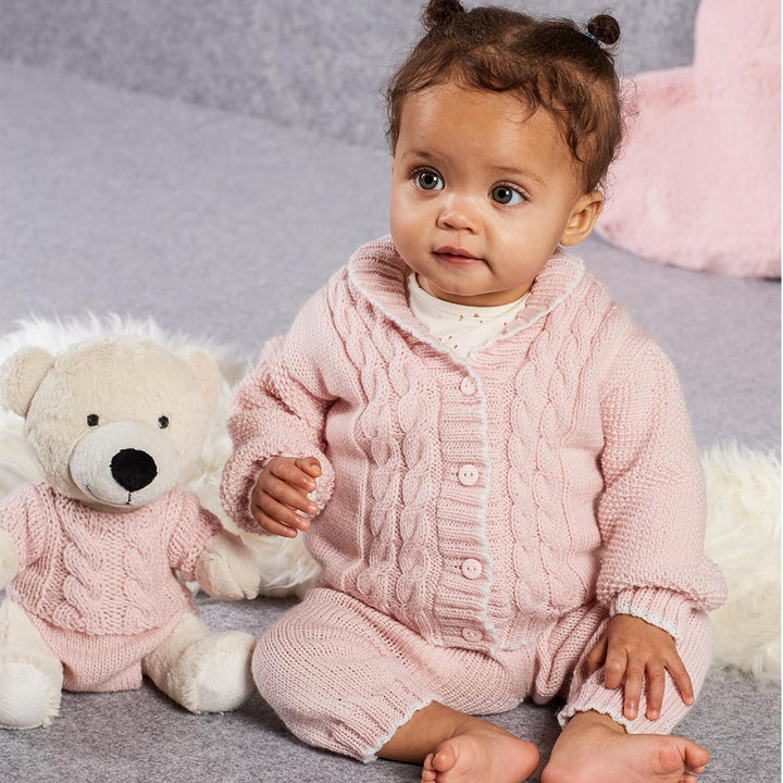 M0636 - Pantalon et veste Cole châle bébé mérinos 2.5