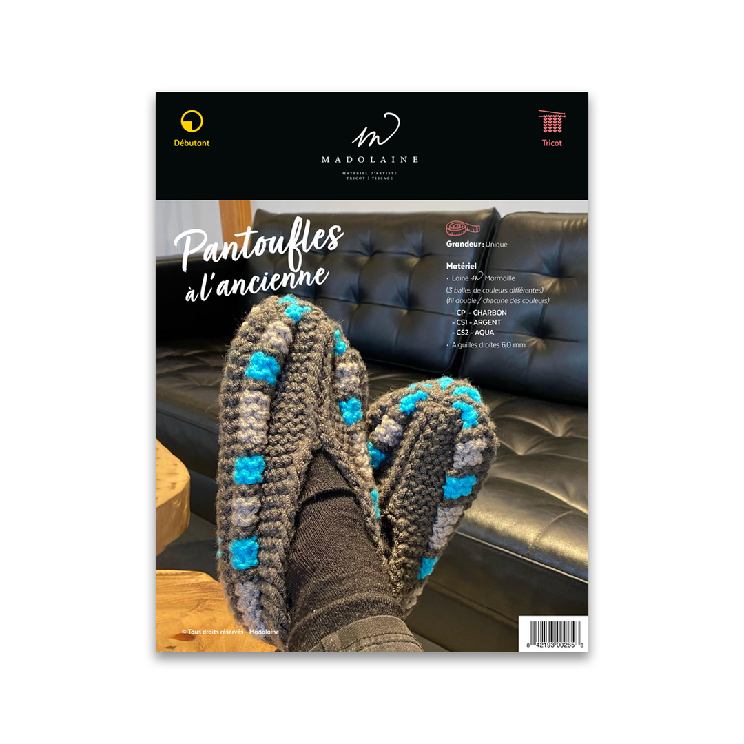 Patron - Pantoufles à l'ancienne