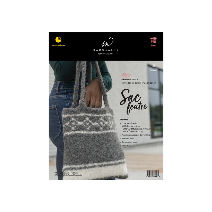 Patron Tricot M - Sac feutré