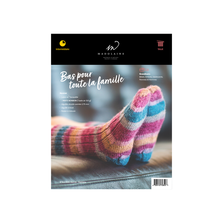 Patron tricot M - Bas pour toute la famille