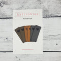 Ensemble de 6 étiquettes en faux-suède Coeur