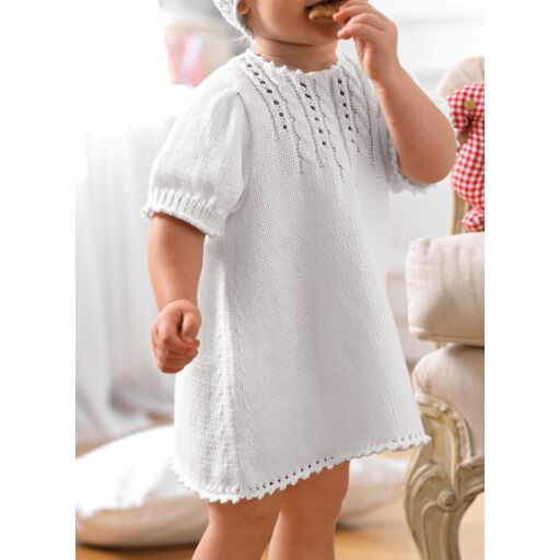 M1883 - Robe et bandeau pour bébé
