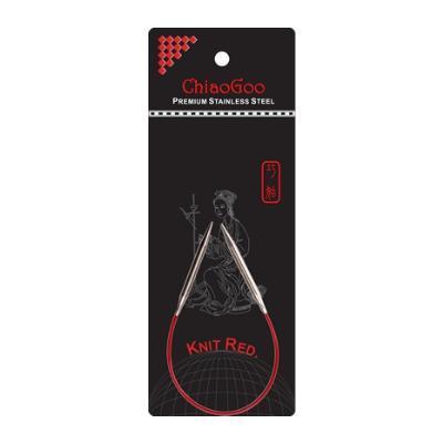 ChiaoGoo - Aiguilles circulaires fixes KNIT RED 9" (23 cm)