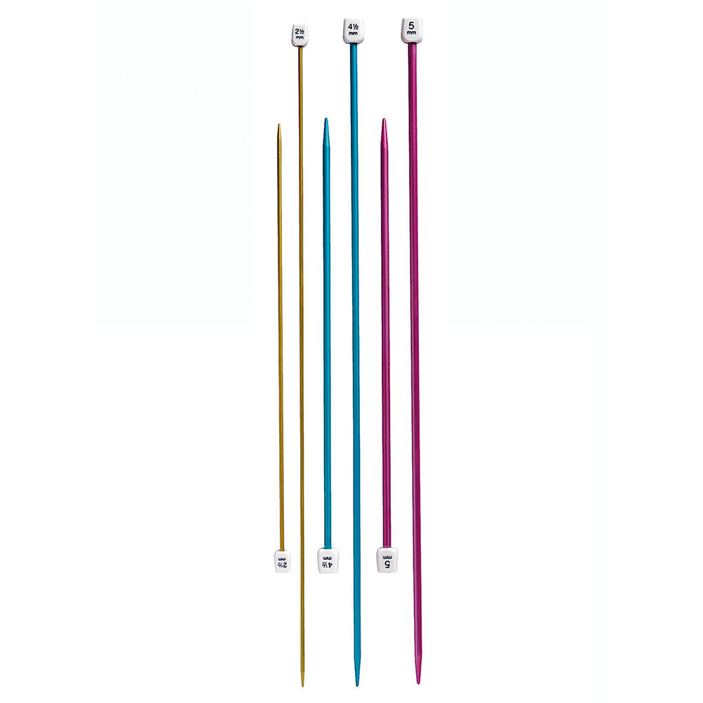 Aiguilles droites colorées - 40cm