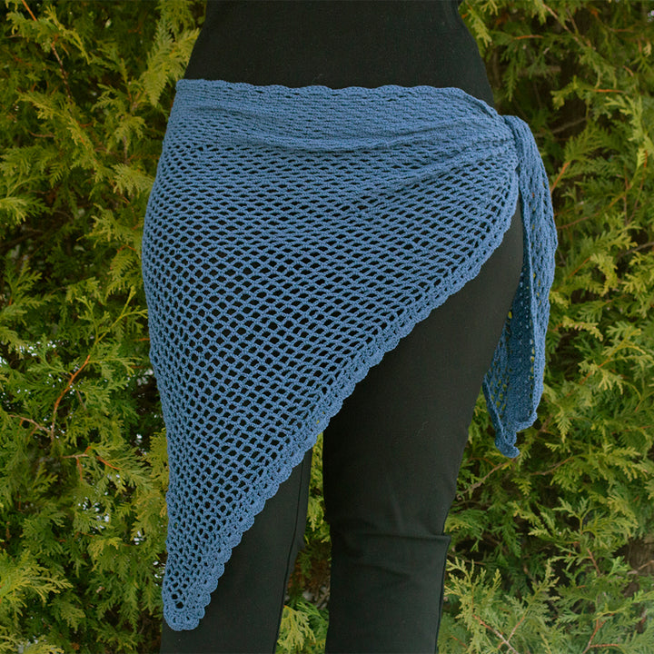 Patron de crochet M - Châle 3 façons en coton