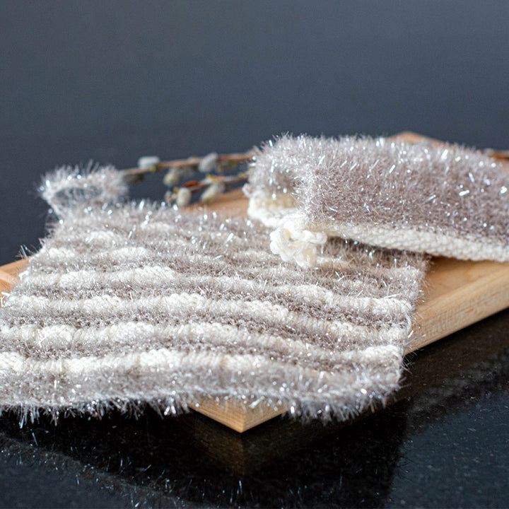 Patron de tricot M - Lavette et gant