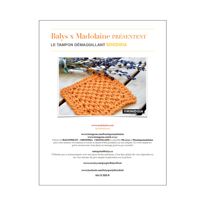 Balys - Minidisia Makeup Remover Pad Pattern (Web Version)