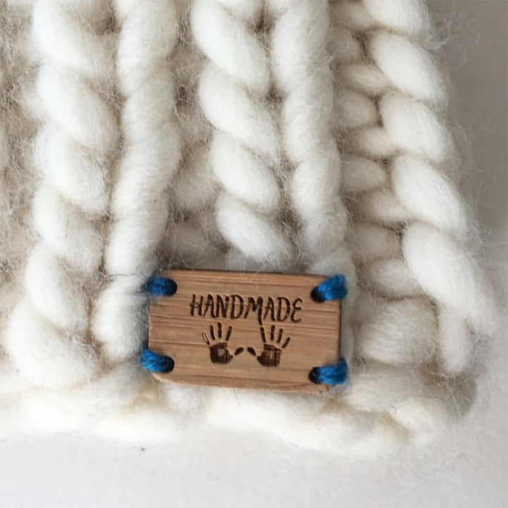 Handmade wooden label