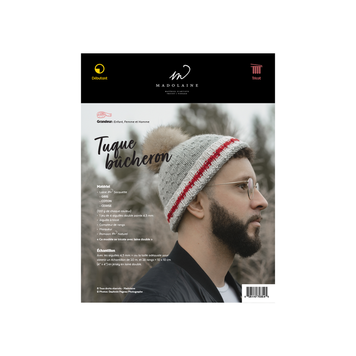 Patron Tricot M - Tuque bûcheron