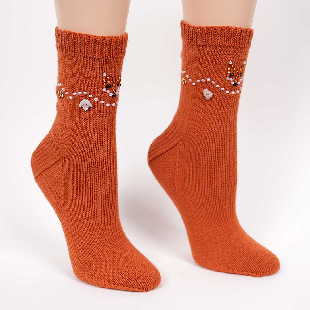 Pattern sock Renard