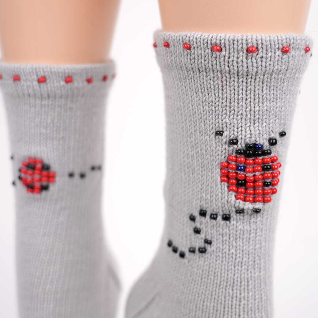 Patron Chaussette Coccinelle