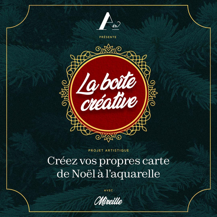 Boîte créative : Créez vos cartes de Noël à l’aquarelle