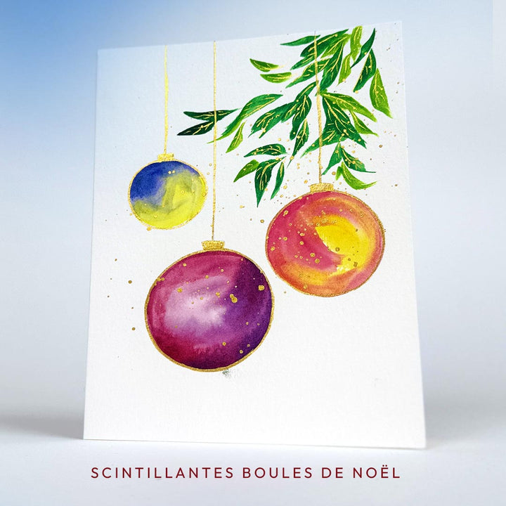Boîte créative : Créez vos cartes de Noël à l’aquarelle