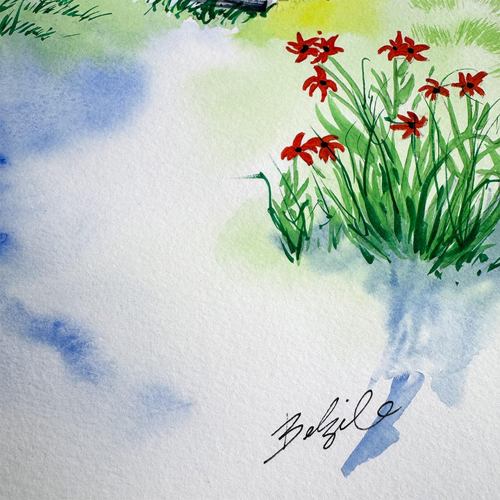 Cours en ligne : Paysage campagnard à l'aquarelle