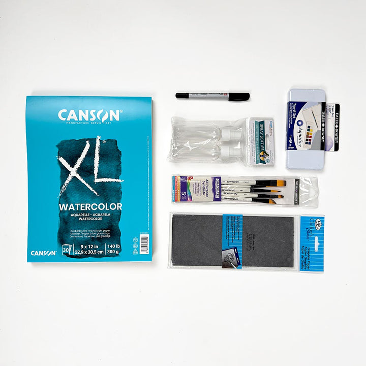 Cours en ligne : Paysage campagnard à l'aquarelle