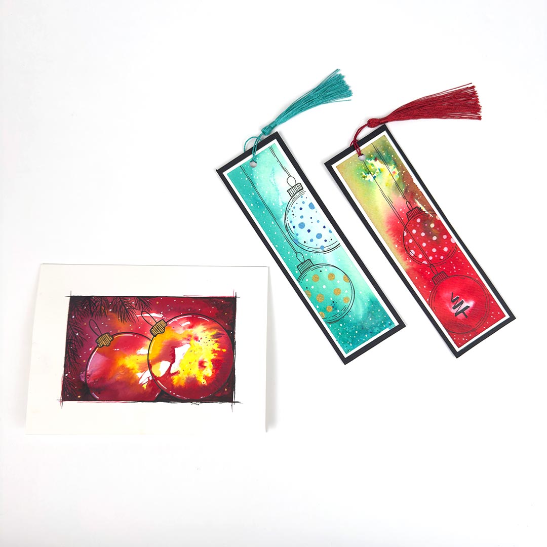 Brusho Christmas Cards Level 1 (Univers M)