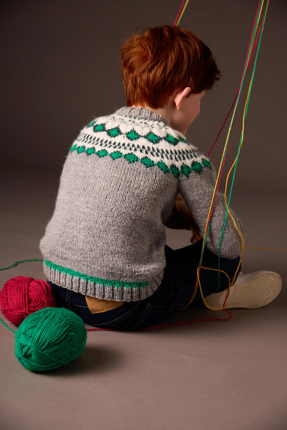 M6521 - Baptiste circular jacquard sweater
