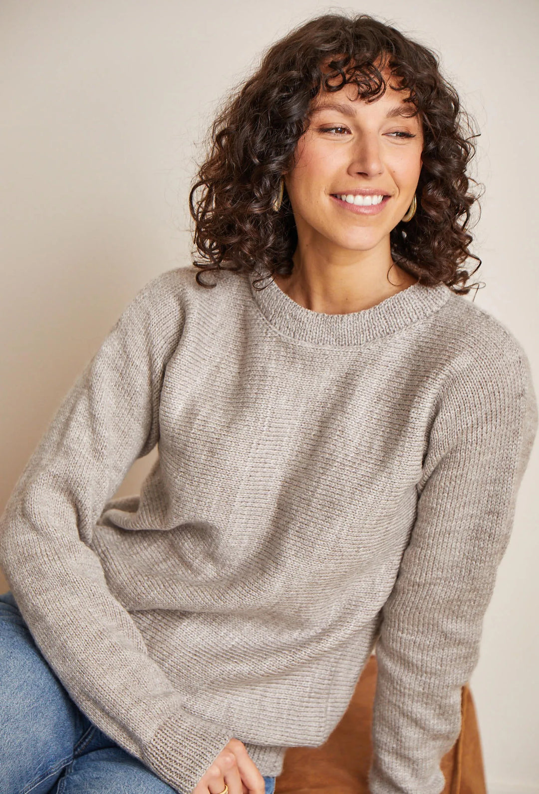 Bergère de France Canada - Bundle Bertille round neck sweater 21323 - TITANE