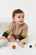 M6282 - Patron Pull en tricot à trois couleurs Iannis