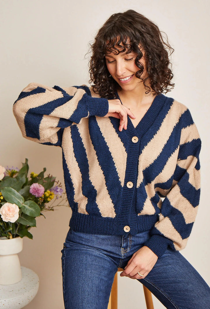 Gilet jacquard zébré Ines - M6467