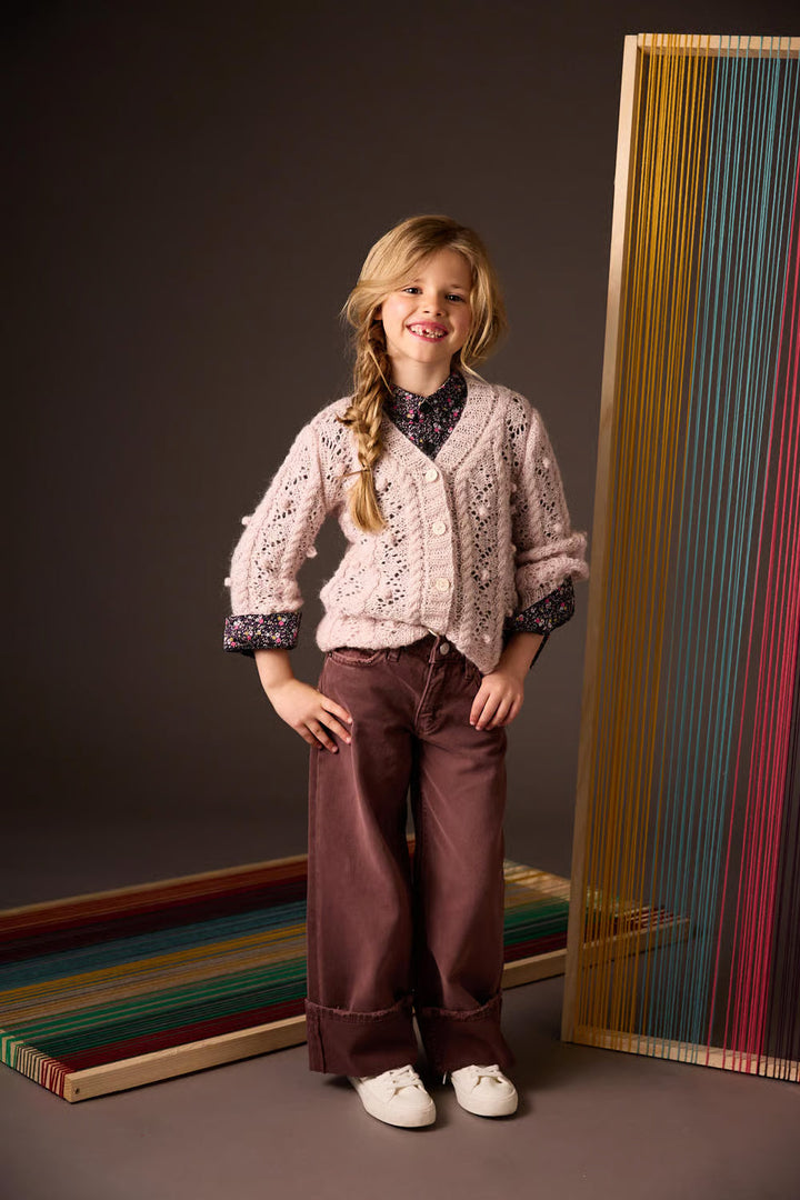 M6517 - Patron Cardigan en tricot Flavie avec des détails ajourés